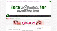 Desktop Screenshot of healthy-lifestyle-4her.com