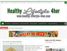 Tablet Screenshot of healthy-lifestyle-4her.com